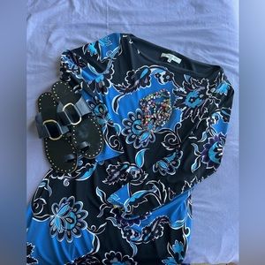 NWT Evan Picone Long Sleeve Dress